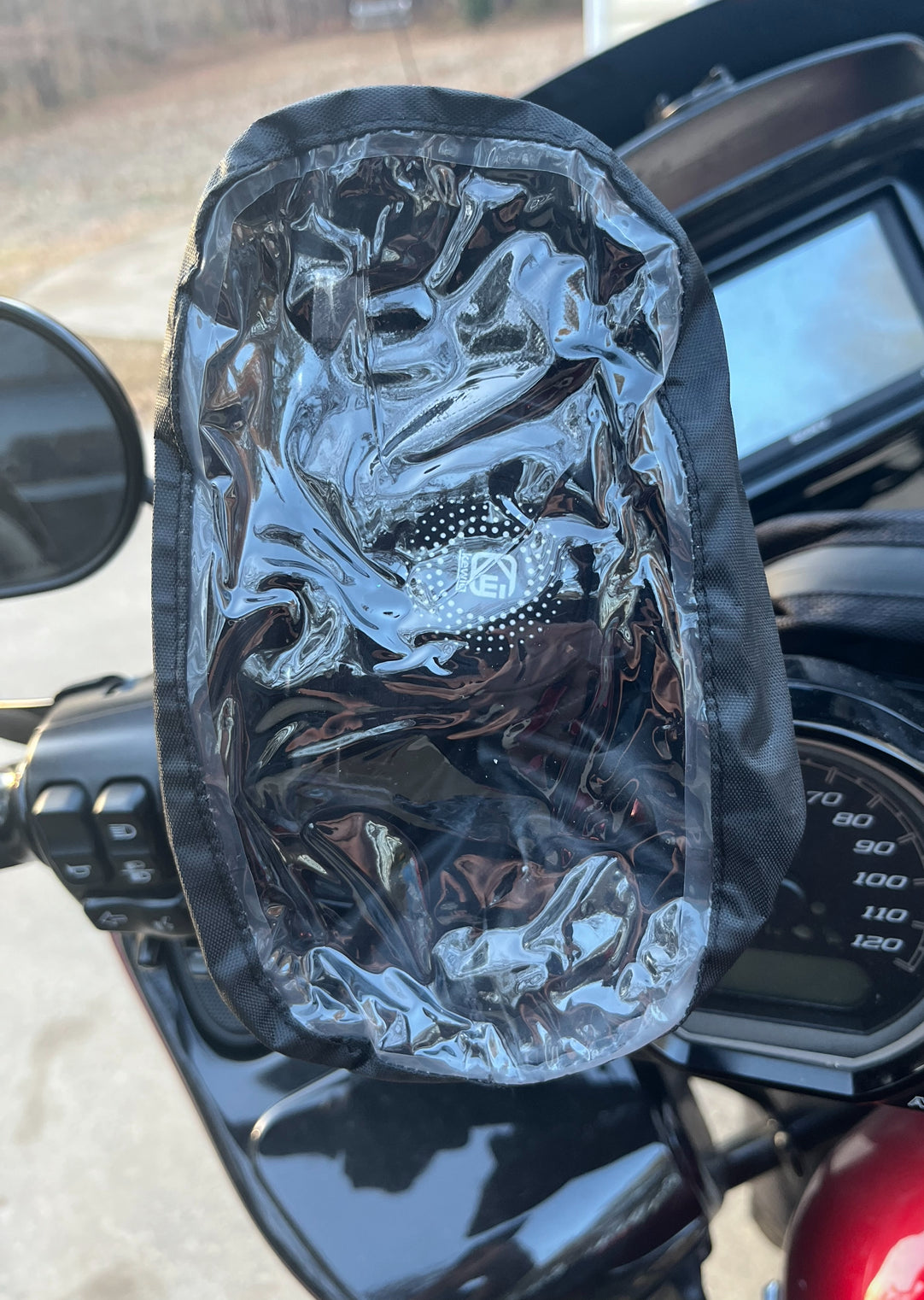 Rain cover for phone mount