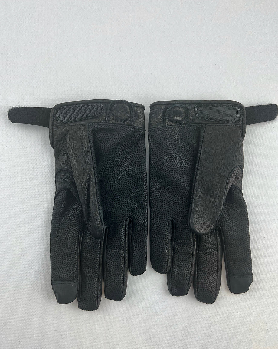 Wretched leather moto gloves