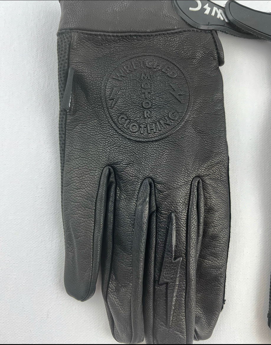 Wretched leather moto gloves