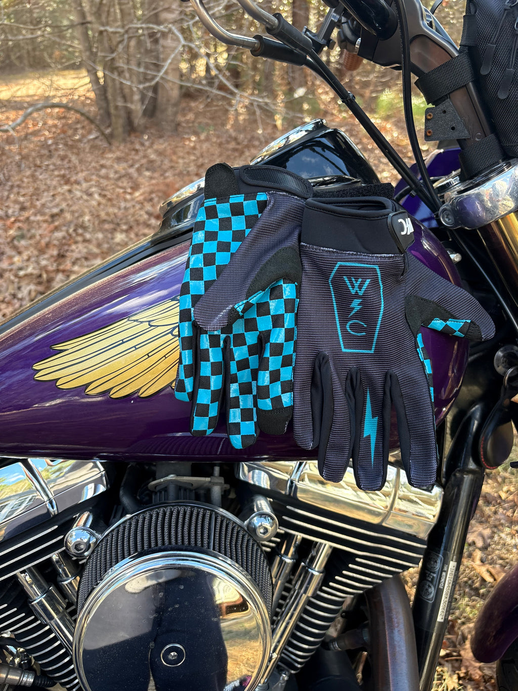 Checkerboard gloves
