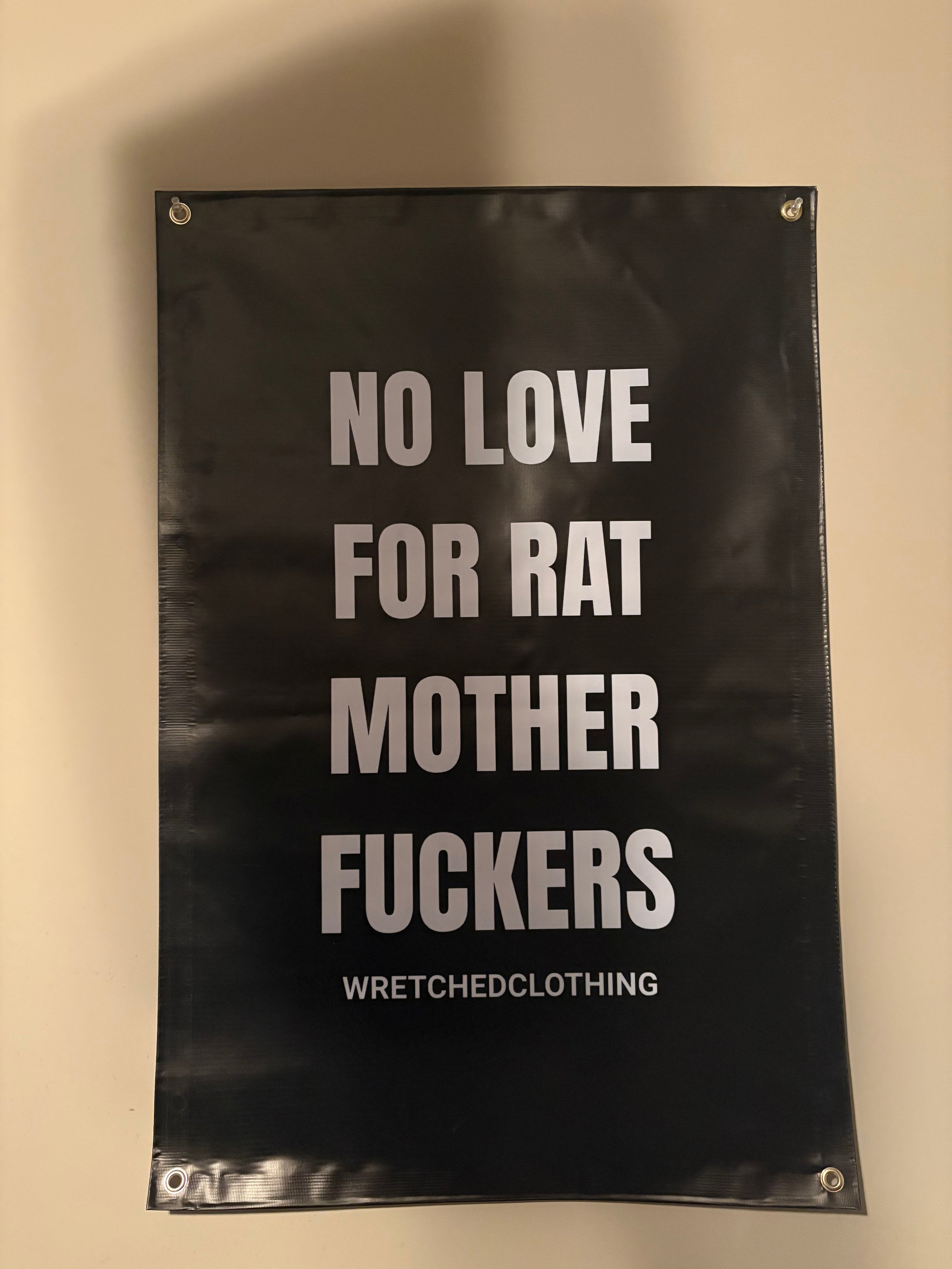 No love for rats Banner