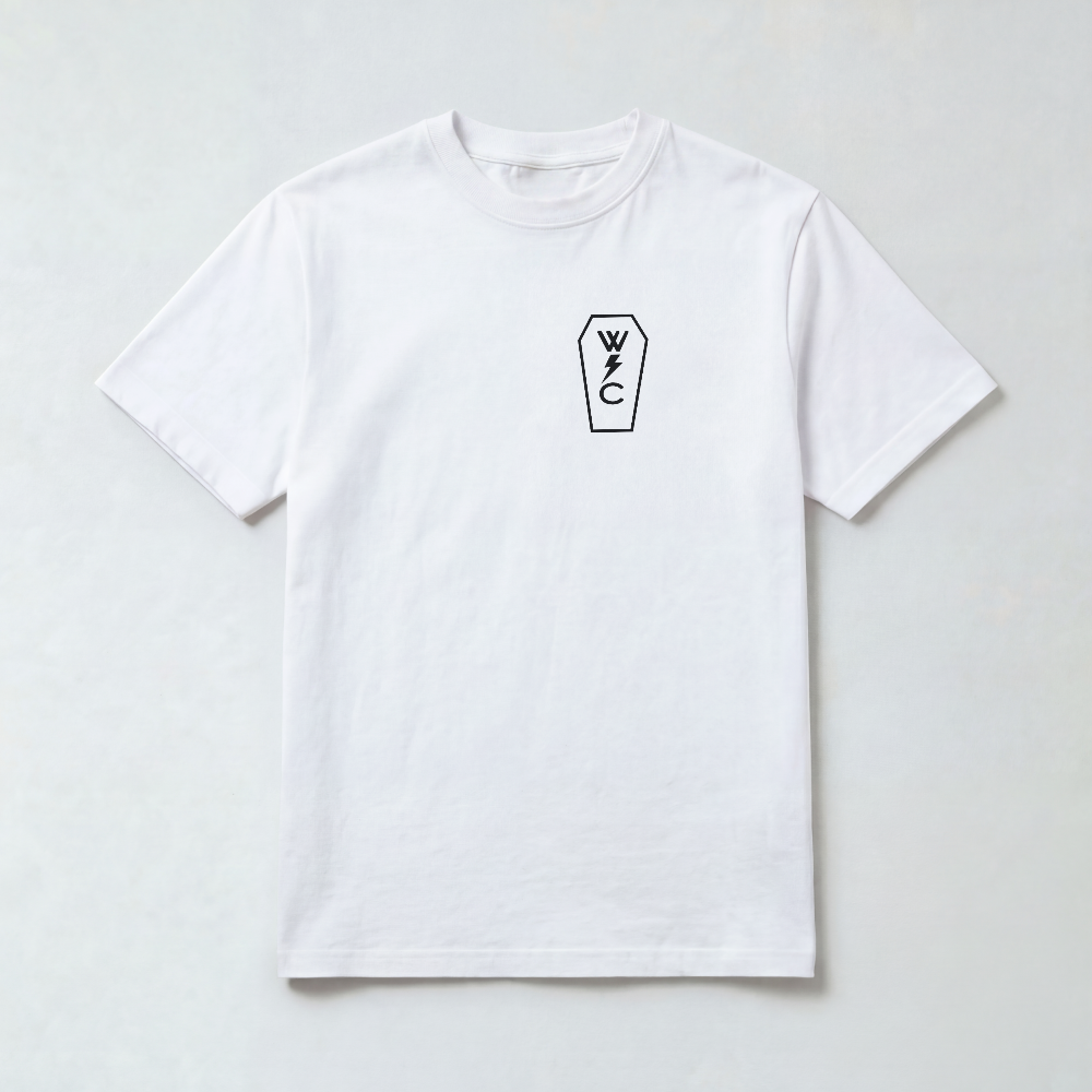 Coffin Tee white/black