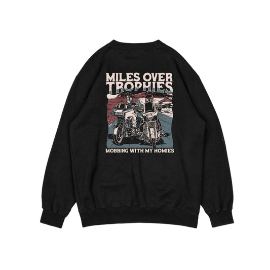 Miles over trophies crewneck