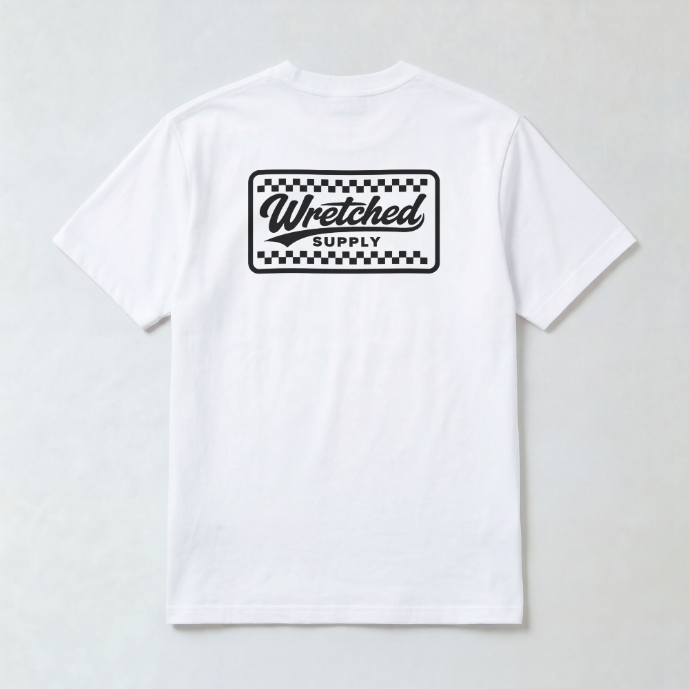 Wretcehd Supply Tee White/black