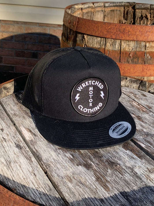 Black logo snapback