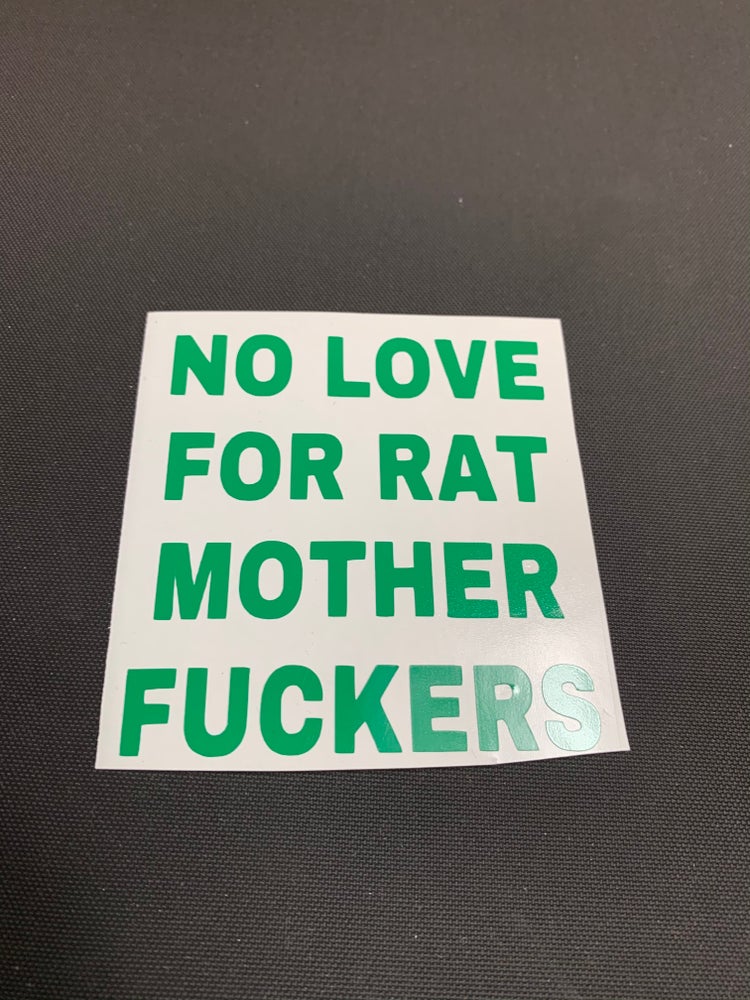 No love 3x3 sticker