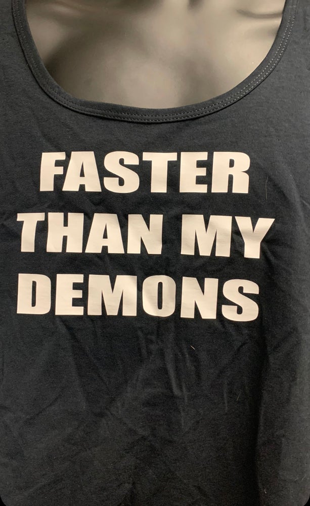 Faster than my demons men’s tank top