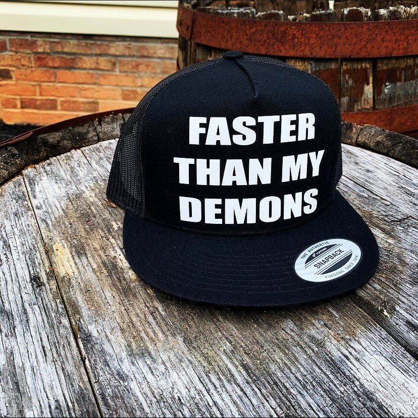 Faster than my demons snapback