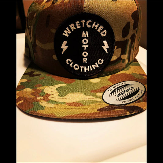 Wretched logo Camo snapback