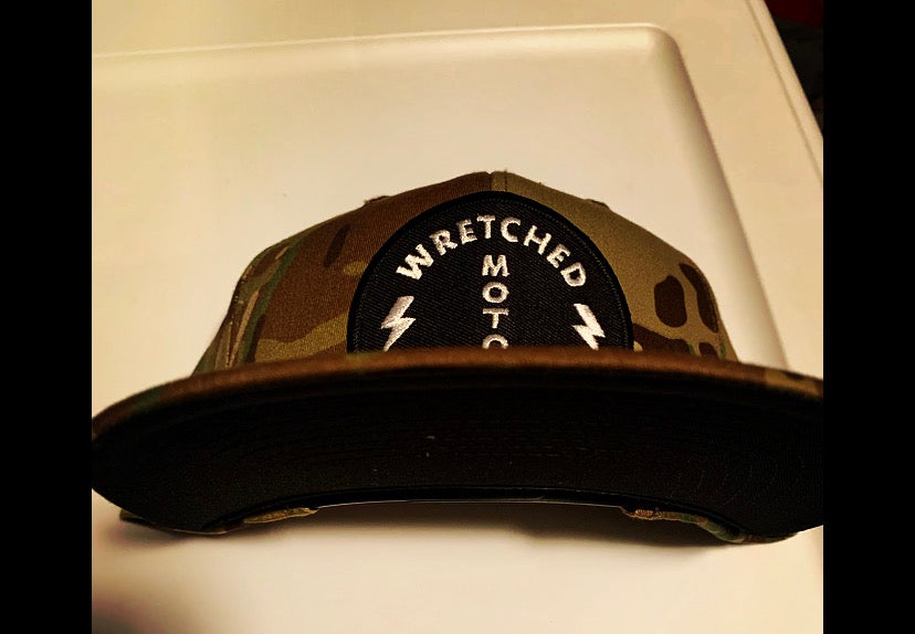 Wretched logo Camo snapback